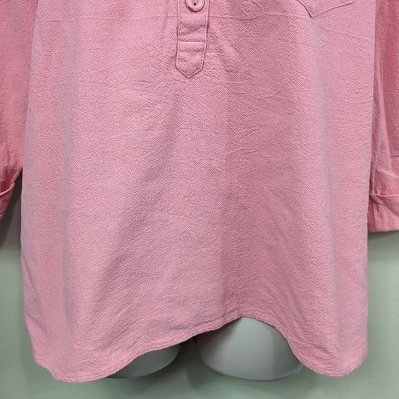 The Tog Shop Petites Half Button Popover Top Sz PL - Picture 4 of 12